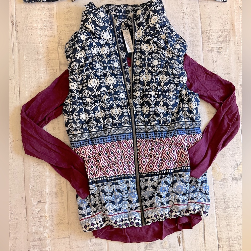 Anthropologie Pure + Good Vest and Shirt Combo